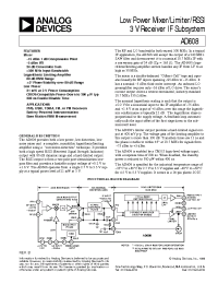 Datasheet AD608AR manufacturer Analog Devices