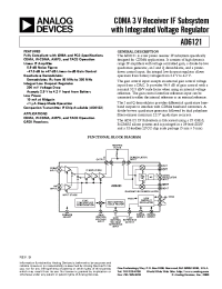 Datasheet AD6121 manufacturer Analog Devices