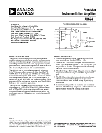 Datasheet AD624 manufacturer Analog Devices