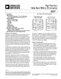 Datasheet AD637SD/883B manufacturer Analog Devices