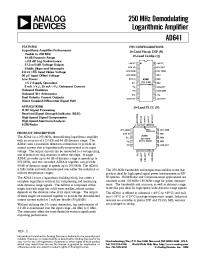 Datasheet AD641AP manufacturer Analog Devices