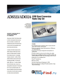 Datasheet AD6523 manufacturer Analog Devices
