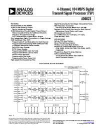 Datasheet AD6623AS manufacturer Analog Devices