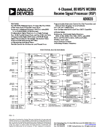 Datasheet AD6635 manufacturer Analog Devices