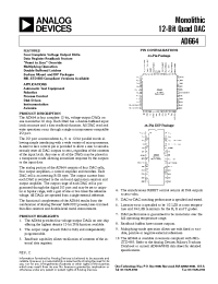 Datasheet AD664BD-UNI manufacturer Analog Devices