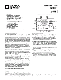 Datasheet AD669BN manufacturer Analog Devices