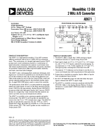 Datasheet AD671JD-500 manufacturer Analog Devices