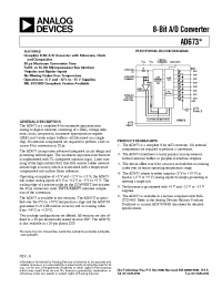 Datasheet AD673 manufacturer Analog Devices