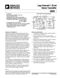 Datasheet AD693A manufacturer Analog Devices