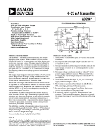Datasheet AD694 manufacturer Analog Devices