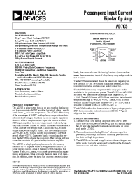 Datasheet AD705JR manufacturer Analog Devices