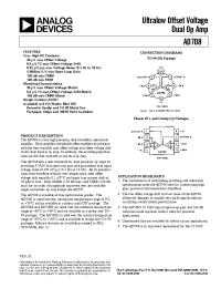 Datasheet AD708AH manufacturer Analog Devices