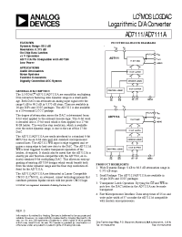 Datasheet AD7111AB manufacturer Analog Devices