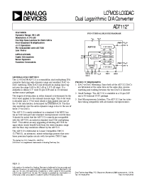 Datasheet AD7112 manufacturer Analog Devices