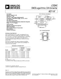 Datasheet AD7118 manufacturer Analog Devices