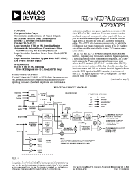 Datasheet AD720 manufacturer Analog Devices