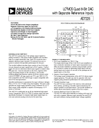 Datasheet AD7225B manufacturer Analog Devices