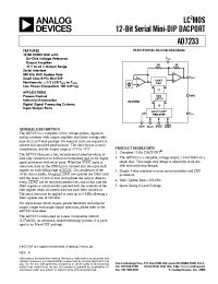 Datasheet AD7233AN manufacturer Analog Devices