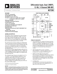 Datasheet AD7266ACP manufacturer Analog Devices