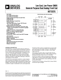 Datasheet AD73322L manufacturer Analog Devices