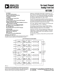 Datasheet AD73360A manufacturer Analog Devices