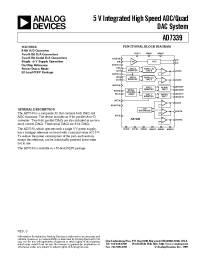 Datasheet AD7339BS manufacturer Analog Devices