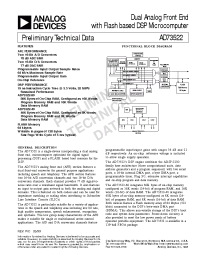 Datasheet AD73522-40 manufacturer Analog Devices