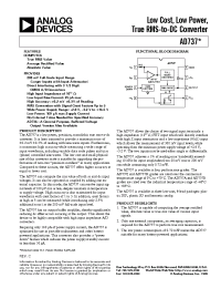 Datasheet AD737B manufacturer Analog Devices