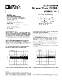 Datasheet AD7392AN manufacturer Analog Devices