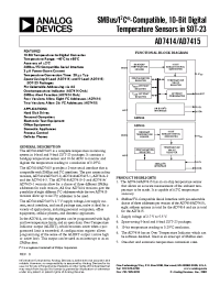 Datasheet AD7414ART-0REEL7 manufacturer Analog Devices