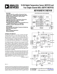 Datasheet AD7416ARM manufacturer Analog Devices