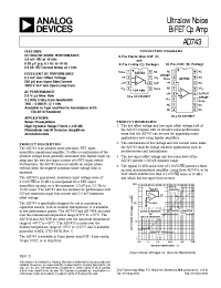Datasheet AD743BQ manufacturer Analog Devices