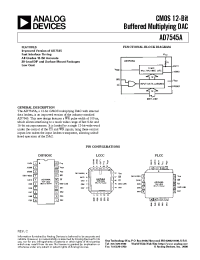 Datasheet AD7545AUQ manufacturer Analog Devices
