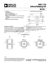 Datasheet AD7545B manufacturer Analog Devices