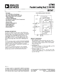 Datasheet AD7547AQ manufacturer Analog Devices