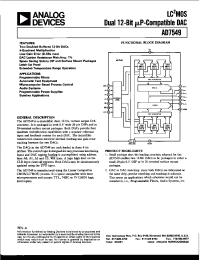 Datasheet AD7549A manufacturer Analog Devices