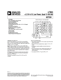 Datasheet AD7564 manufacturer Analog Devices