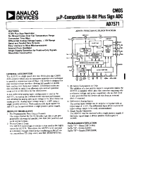 Datasheet AD7571BQ manufacturer Analog Devices