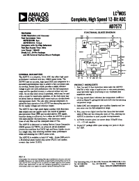 Datasheet AD7572CQ12 manufacturer Analog Devices