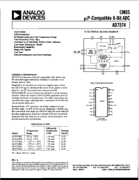 Datasheet AD7574J manufacturer Analog Devices