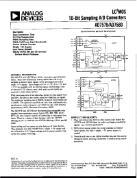 Datasheet AD7580 manufacturer Analog Devices