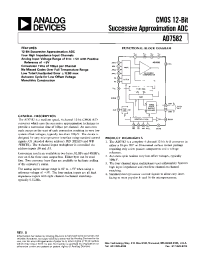 Datasheet AD7582B manufacturer Analog Devices