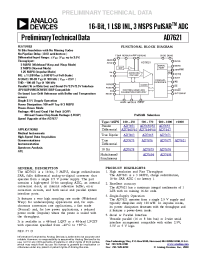 Datasheet AD7621 manufacturer Analog Devices