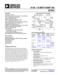 Datasheet AD7643 manufacturer Analog Devices