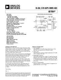 Datasheet AD7664AST manufacturer Analog Devices