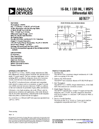 Datasheet AD7677AST manufacturer Analog Devices
