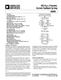 Datasheet AD846AR-16-REEL manufacturer Analog Devices