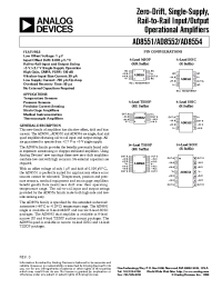 Datasheet AD8551A manufacturer Analog Devices