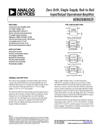 Datasheet AD8629ARMZ-R2 manufacturer Analog Devices