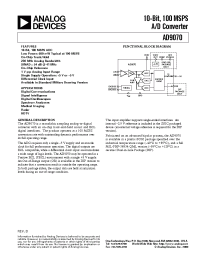 Datasheet AD9070 manufacturer Analog Devices